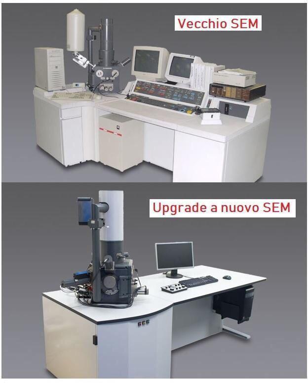 upgrade SEM e TEM, cambio elettronica, strumetni ricondizionati, SEM ricondizionato, TEM ricondizionato, service su SEM e TEM, microscopio elettronico