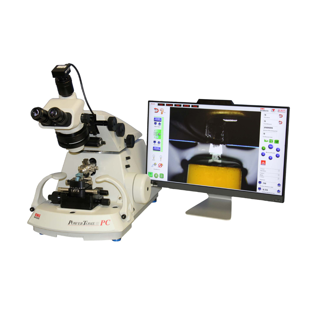 PTPCZ PowerTome – Ultramicrotomo con video in alta definizione e controllo computerizzato.