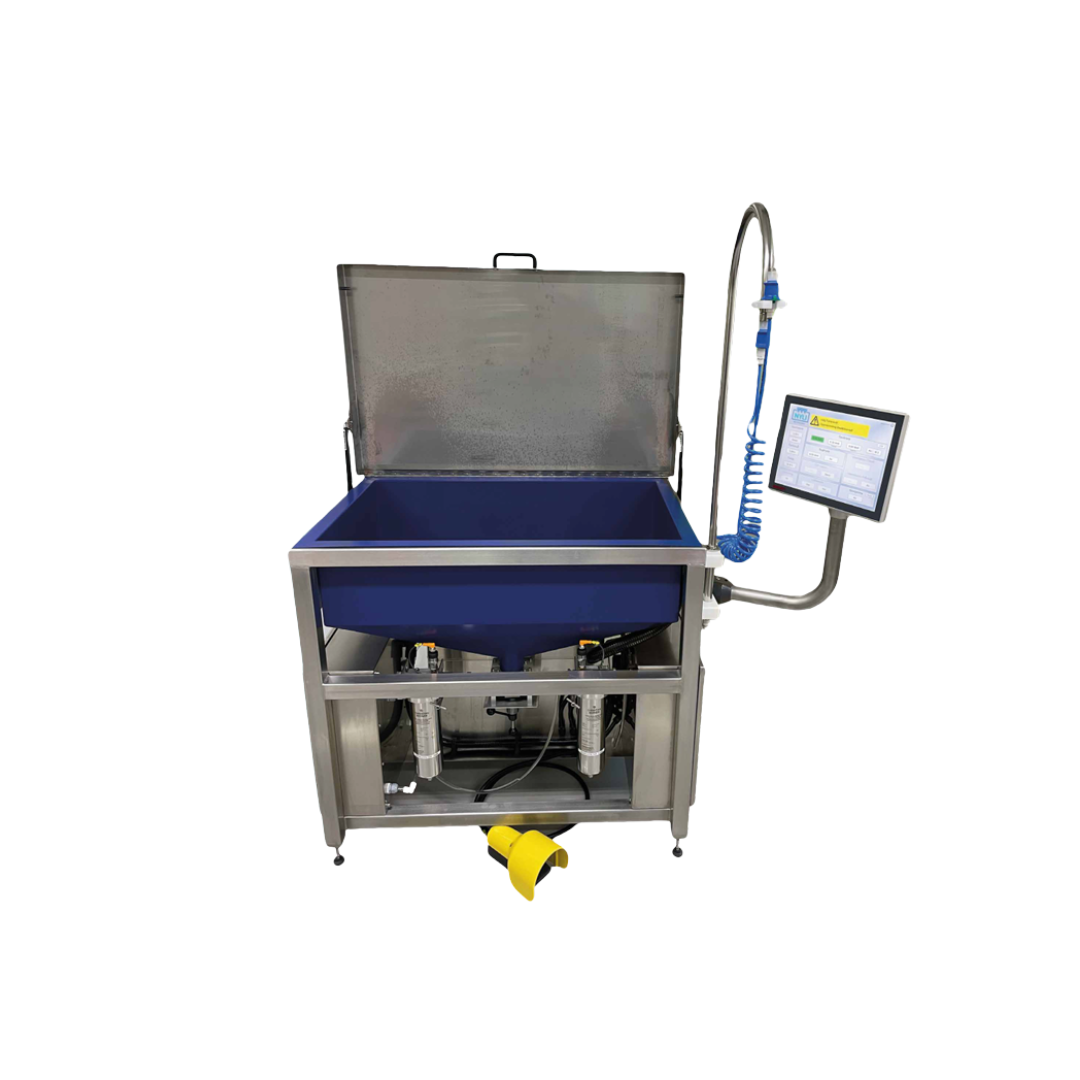 CS G4 Cleanliness Sink – Lavello ergonomico per test di contaminazione con controllo touchscreen, regolazione del flusso e filtraggio avanzato.