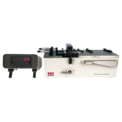 GKM2 Glass Knife Maker per la produzione di coltelli in vetro a bordo dritto, precisione avanzata per sezionamenti ultra-sottili e applicazioni in microscopi elettronici